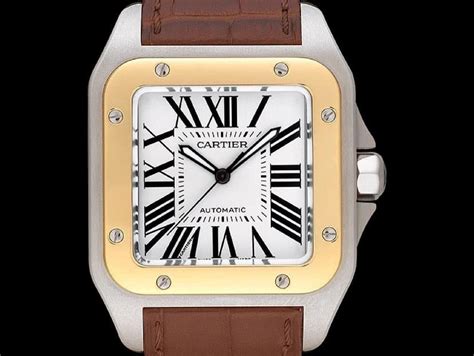 cinturino cartier santos 100 23 mm marrone|Cinturino cartier santos 100A cinturini per orologi .